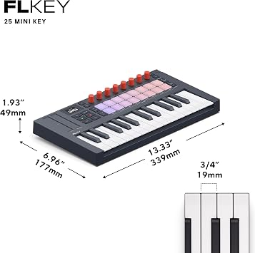 Novation FLkey 2 Mini 25 25 Key Mini MIDI Keyboard