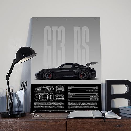 Miniatura 8 de ULYTMMJG Morden - Póster de coche para hombres, arte de pared de súper auto para niños, dormitorio, carreras, fotos, decoración de oficina,