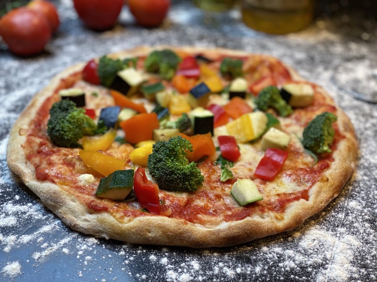 24 x Pizza Original - handgemachter Pizzateig - Gastropackung - vorgebacken im Steinofen