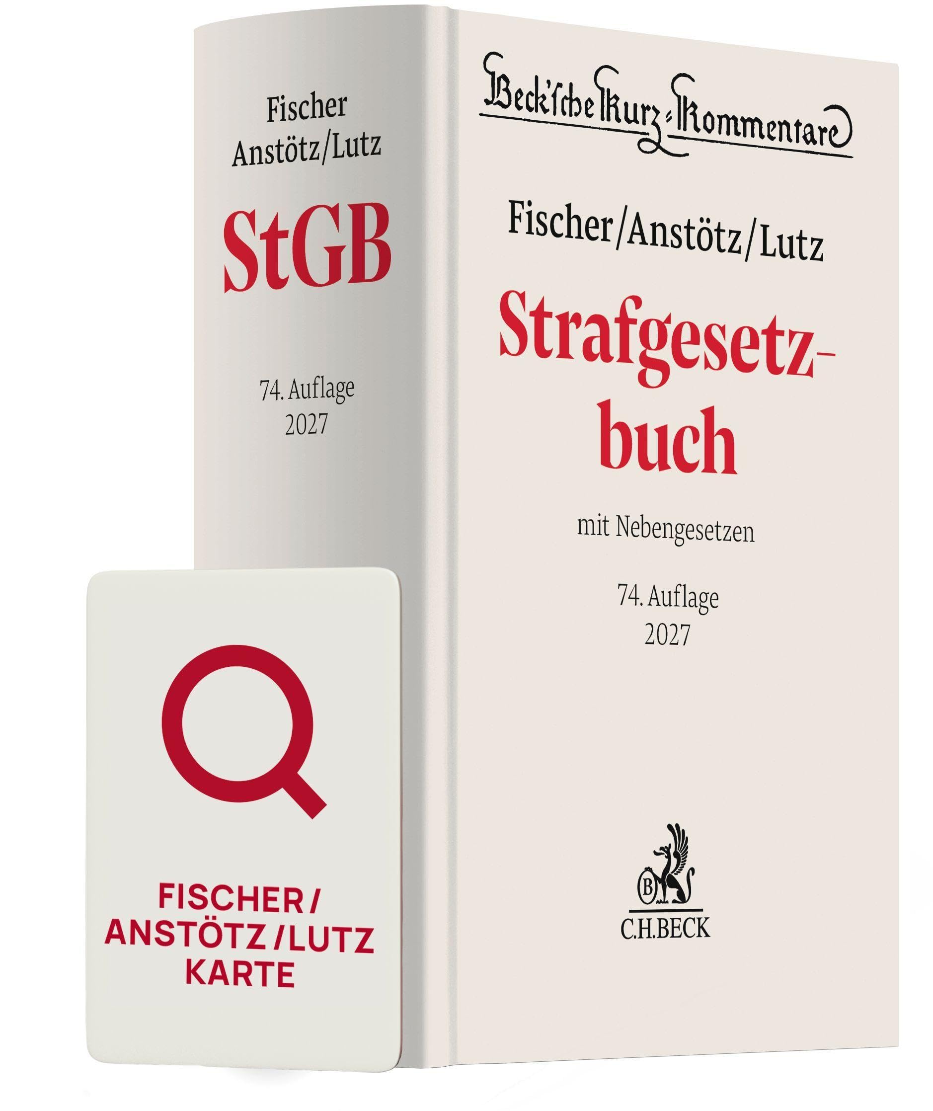 Fischer/Anstötz/Lutz StGB Chat-Book 2027: Buch + KI-Anwendung FRAG DEN FISCHER/ANSTÖTZ/LUTZ