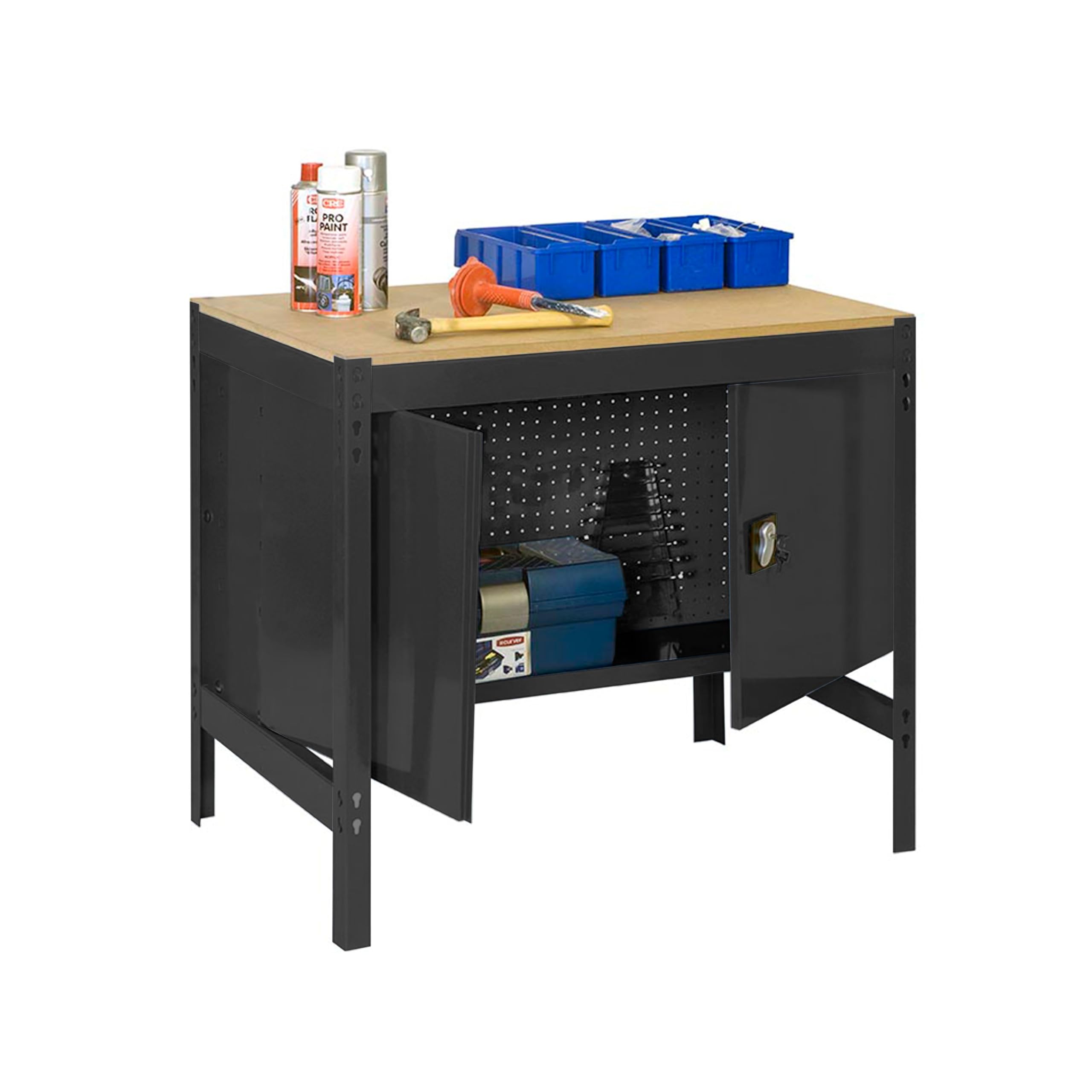 Table de travail bricolage SimonRack etabli d'atelier avec armoire 1210 mm BT0