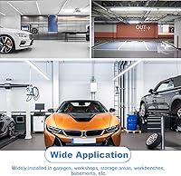 Vista 5 de Very Bright 5ft LED Shop Light 10 Pack, 45W 6750LM 6500K Daylight Linkable, Easy Installation Garage Lighting for Workshop Basement General Lighting