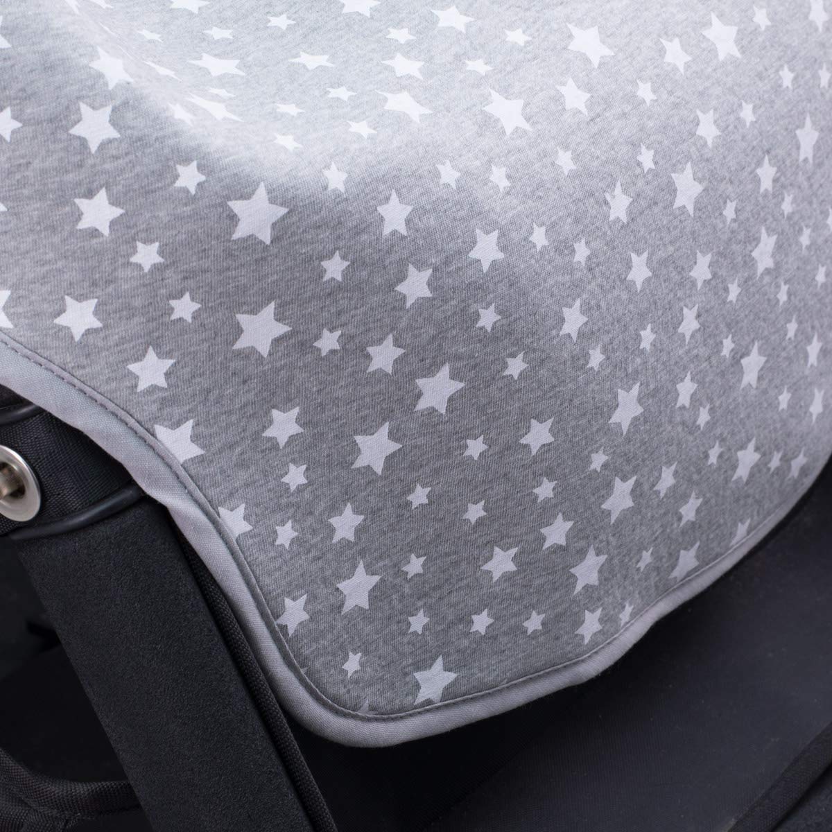 JYOKO KIDS Materassino per passeggino compatibile con Bugaboo Cameleon 3 in cotone 100% (White Star)