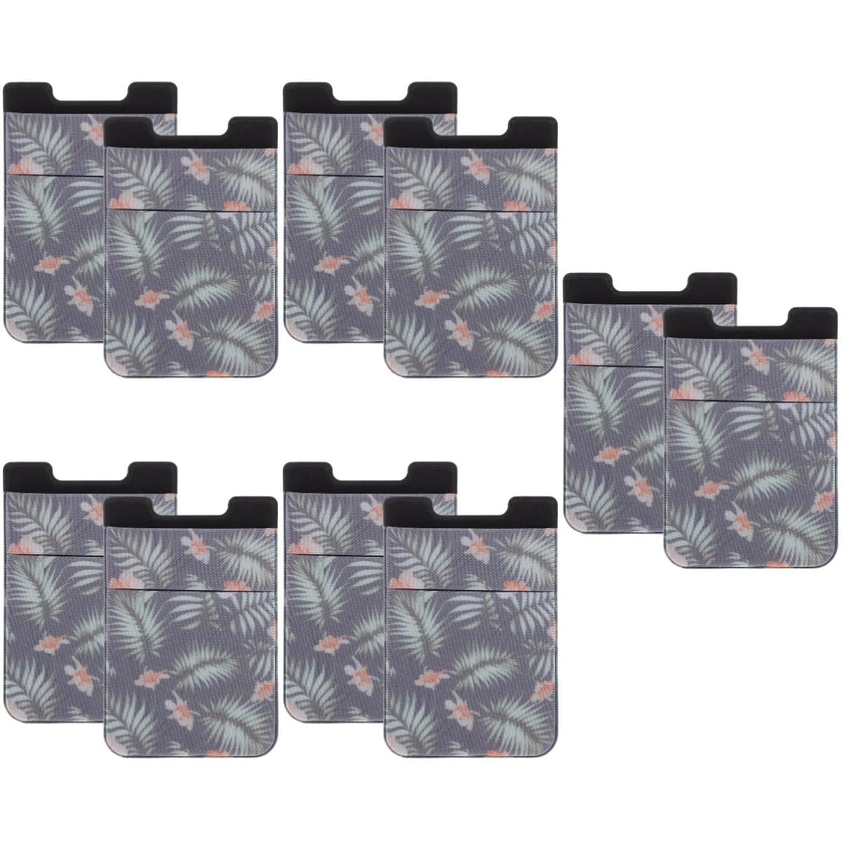 Uonlytech 10pezzi Porta Carte Adesivo Per Telefono Sottile e Pratico Wallet Per Smartphone Tasca Retro Per Carte Di Credito e Id Design Elegante e Funzionale Adatto Per Tutti Modelli Di