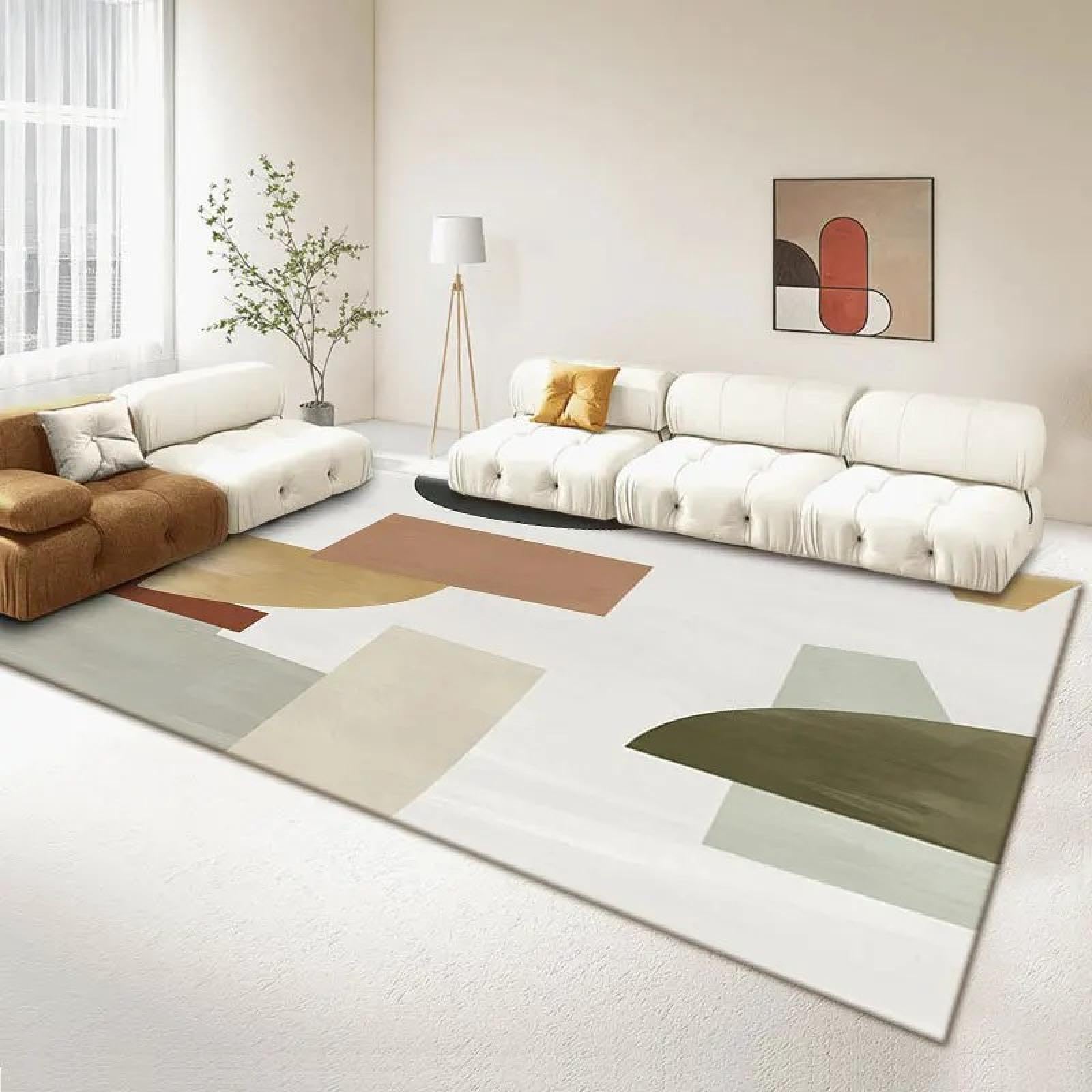 Tapis de salon abstrait grand format 80x120 cm tapis table basse QR-251
