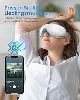 RENPHO Szemmaszírozó Készülék Hőterápiával - 5 Masszázsmód, Bluetooth Zene, Újratölthető - Szemfáradtság, Száraz Szem Enyhítésére, Alvásjaví 2