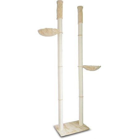 Amazon Seikoh キャットタワー キャットツインポール キャットポール ハンモック付き 全高 240 260cm 天井 突っ張り Pt0021a Seikoh キャットタワー 通販
