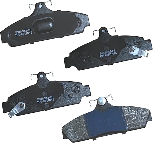 Vista 414 de Bendix Premium SBM8 - Pastillas de freno semimetálicas Premium para modelos seleccionados Buick Special, Camaro, Corvette, Phaeton, Olds F85, Vista