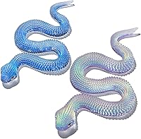 Vista 1 de LET'S RESIN 2Pcs Snake Resin Molds, Flexible 3D Snake Silicone Molds(Large & Small), Effortless Demolding Animal Epoxy Molds for DIY Art, Home