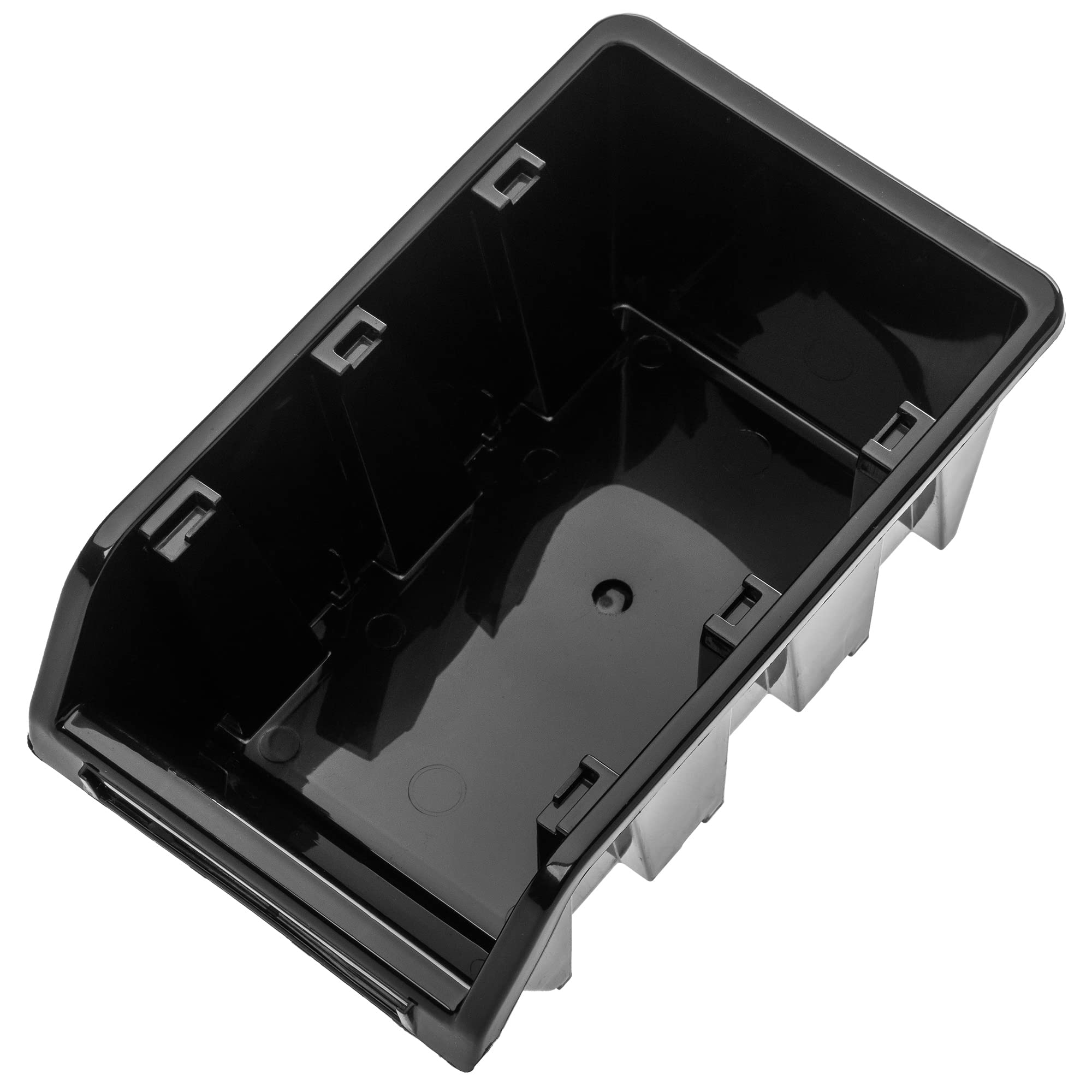 KADAX Contenitori Impilabili Per Pannello Porta Attrezzi da Parete, Cassette di Plastica per Minuteria, Scatole per Officina e Garage (10: Nero, 115 x 80 mm)