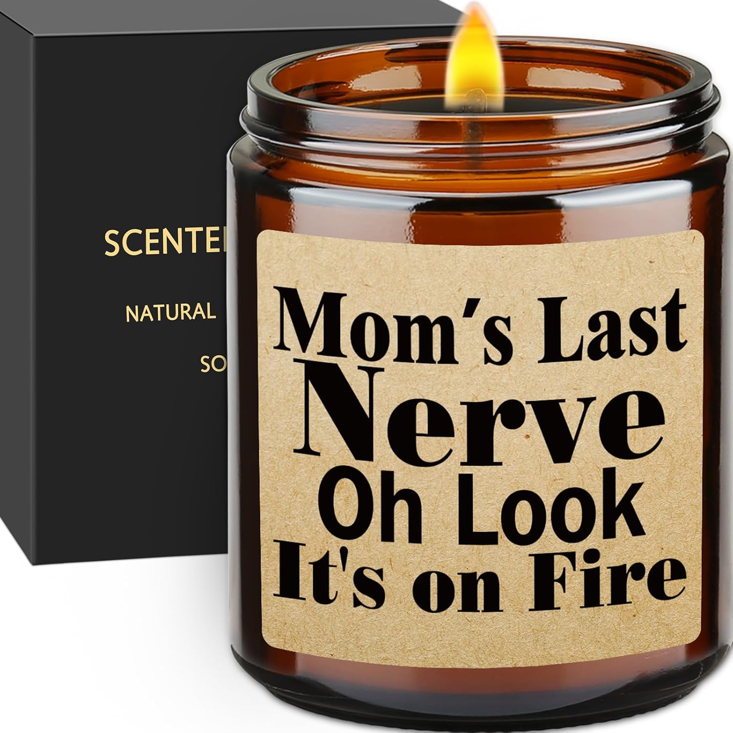Birthday Gifts for Mom from Daughter Son, Christmas Gift for Mom, Sweet Gifts for Mum, Thanksgiving Mommy Gift Ideas for New Mother Stepmother, Moms Last Nerve Candle