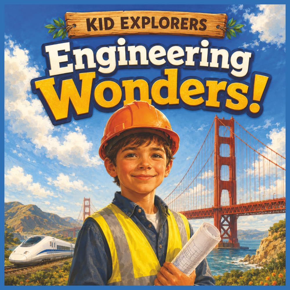 Kid Explorers: Engineering Wonders!: Amazing Bridges, Skyscrapers, Dams, Trains, Tunnels, Rockets, and Future Cities for Curious Kids