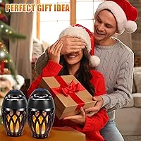 Vista 7 de Altavoces Bluetooth para exteriores, altavoz inalámbrico con altavoz de llama LED, diseño impermeable IPx5, lámpara de llama LED Bluetooth 5.0