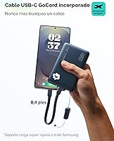 Vista 4 de INIU Cargador portátil, ultra delgado de 10000 mAh, 45 W, batería de carga rápida, accesorios de viaje de viaje, artículos esenciales para Azul