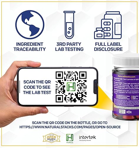 Miniatura 9 de NATURAL STACKS GABA Brain Food + Sleep Magnesium Gummies Bundle – Apoya el sueño y la relajación* – 90 piezas en total