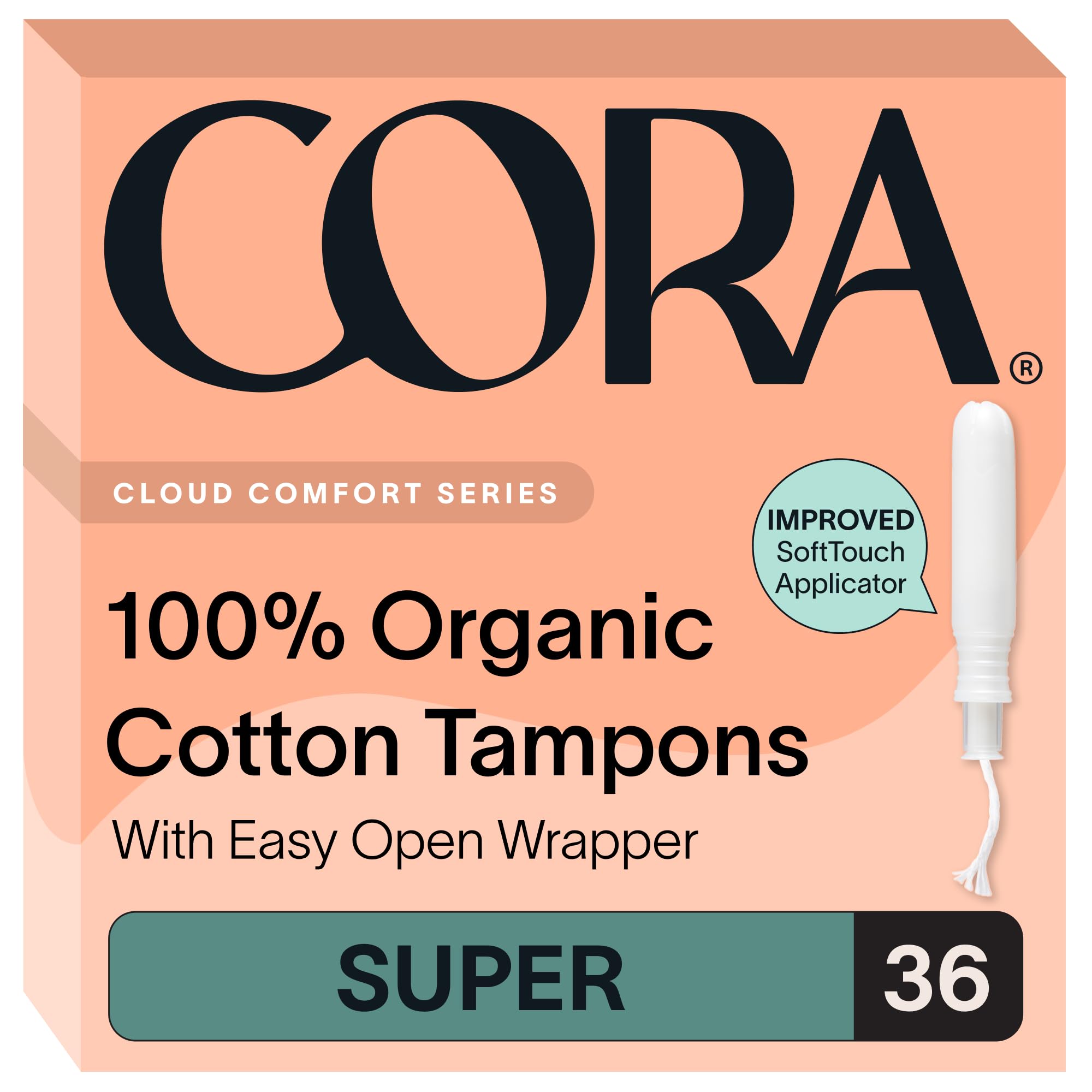 Cora Organic Cotton Tampons - feminine care | Mubboo