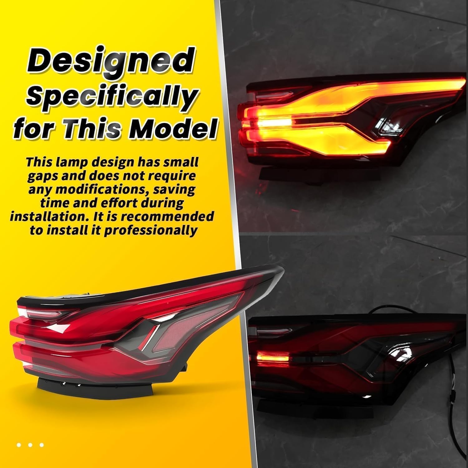 Right Outer Tail Light Compatible with 2022-2024 Traverse Passenger Side Rear Brake Light Back Lamp 86785341 GM2805151 85133096