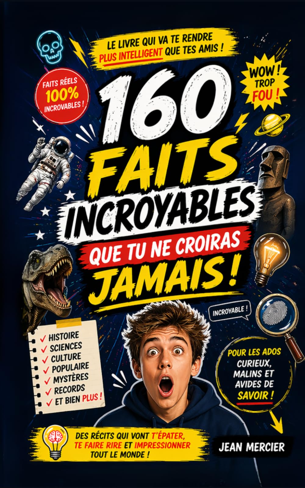 160 FAITS INCROYABLES QUE TU NE CROIRAS JAMAIS !: histoire science culture mystères records tu savais ?