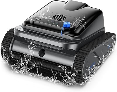 (2026) Y50SE Robot Piscine Fond et Parois, Ligne d’eau, Robot de Piscine sans Fil, 120Min d’Autonomie, Navigation Intelligente, 4 Modes Robot Piscine, 4 Capteurs, Idéal pour Piscines Enterrées 200㎡-N