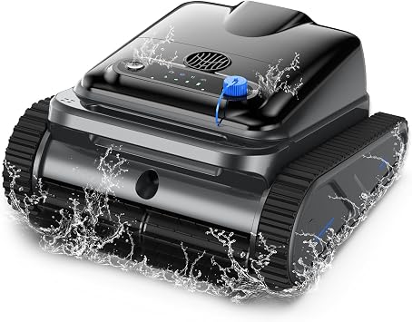 Y50SE Robot Piscine Fond et Parois, 120Min Autonomie, 4 Modes, 200㎡