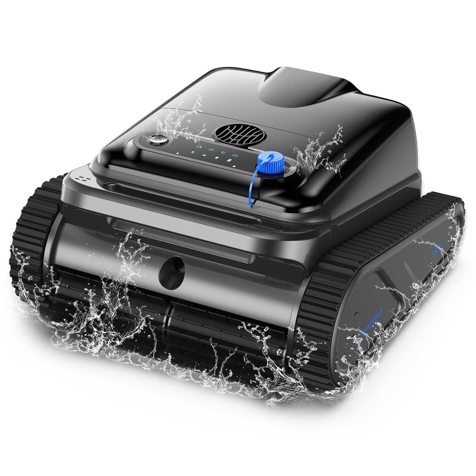 (2026) Y50SE Poolroboter Boden und Wand, Wasserlinie, 120 Min Laufzeit, Intelligente Navigation, Flachzone 4-in-1, Kabelloser Poolsauger Akku, 4 Sensoren, Starker Poolsuager für Pools bis zu 200 m²-SC
