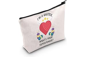 Knitter's Delight: Makeup Bag and Yarn Storage, Perfect for Aficionados
