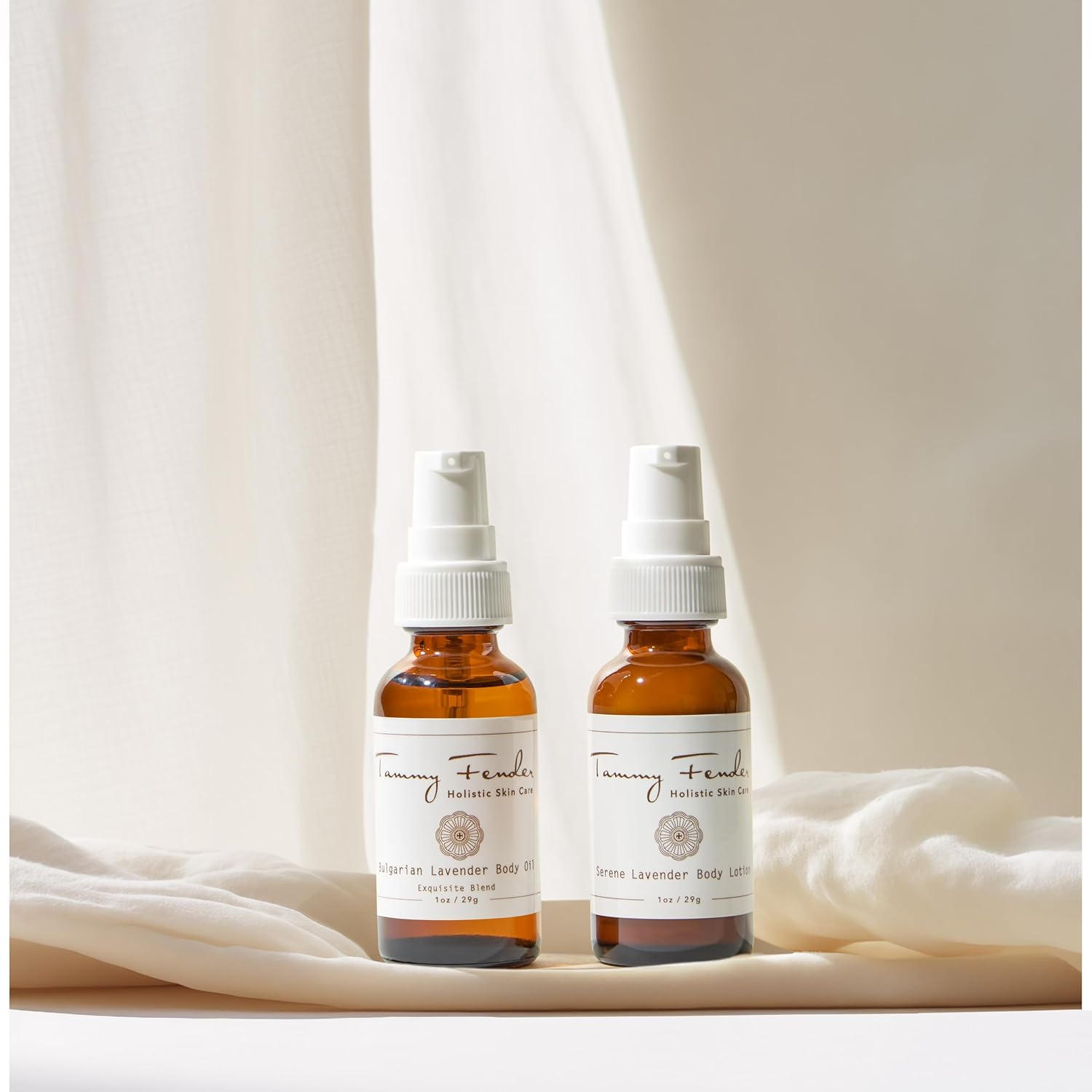 TAMMY FENDER - Sweetest Dreams Gift Set | Natural, Organic, Cruelty Free, Non-Toxic Skincare | Nourish Skin Overnight | Bulgarian Lavender Body Oil + Serene Lavender Body Lotion (1oz each) - Image 4
