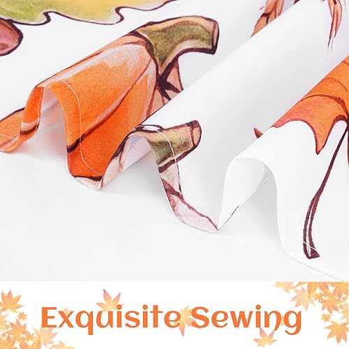 Miniatura 6 de Yinhua Mantel rectangular de otoño de Acción de Gracias, mesa rectangular de cosecha de otoño, calabaza, regalo ideal de 60 x 84 pulgadas