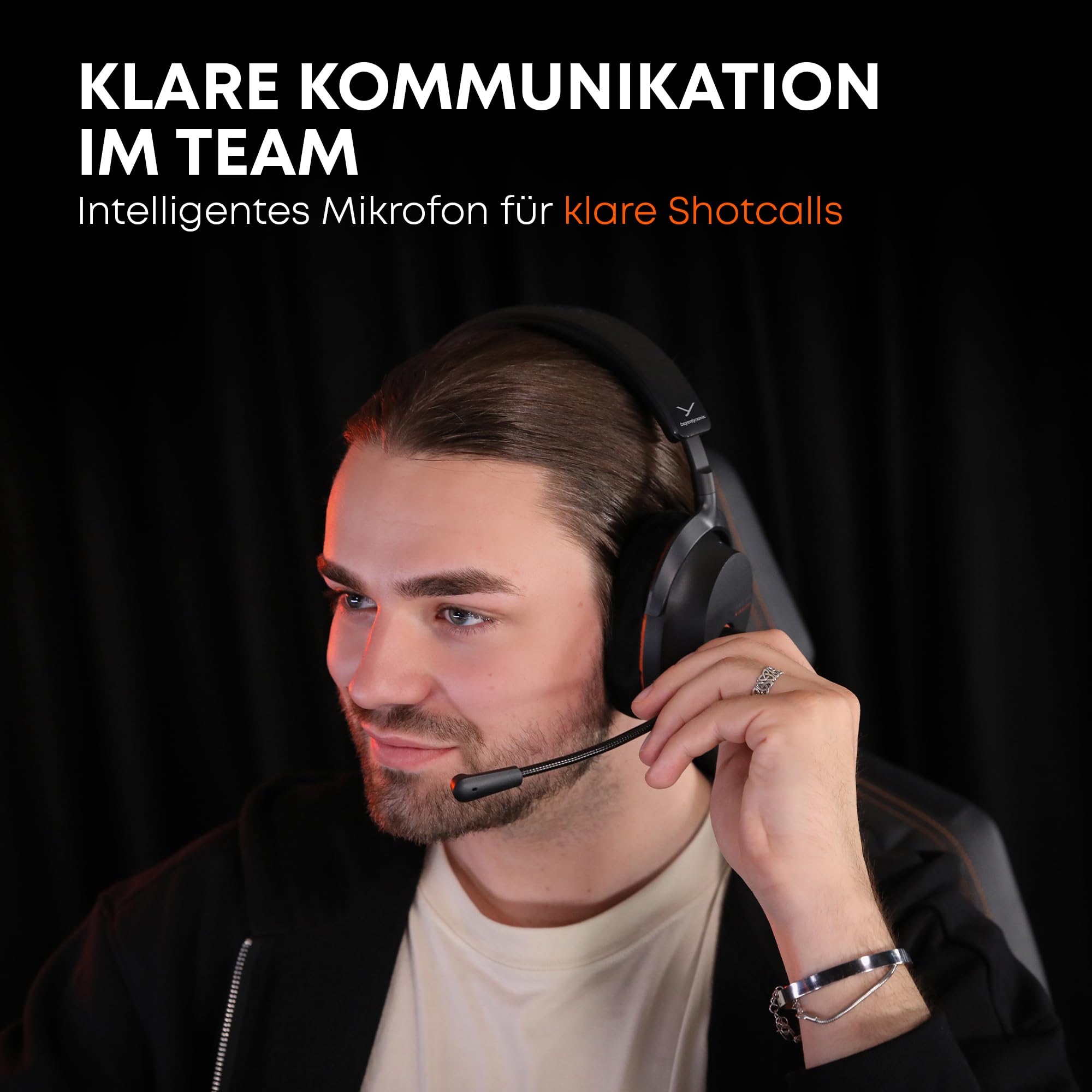 beyerdynamic MMX 230 Wireless Gaming Headset mit ANC und Bluetooth® 6.0, 60 Stunden Akkulaufzeit, ersetzbarem Akku, in schwarz - neues Update per App verfügbar
