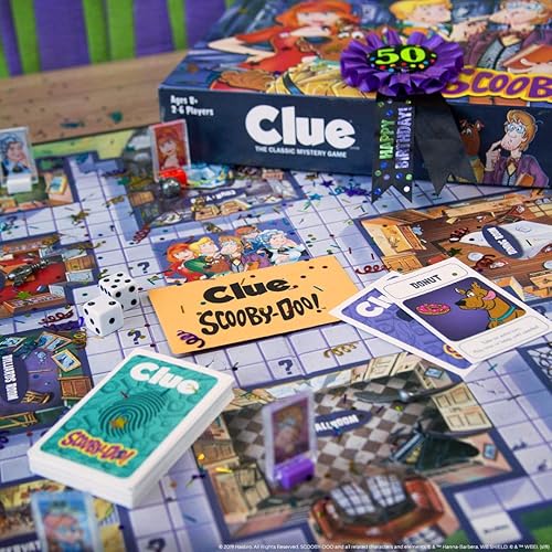 Miniatura 7 de CLUE: Juego de mesa Scooby-Doo | Mercancía oficial de Scooby-Doo basada en la popular caricatura de Scooby-Doo | Juego de pistas clásico con