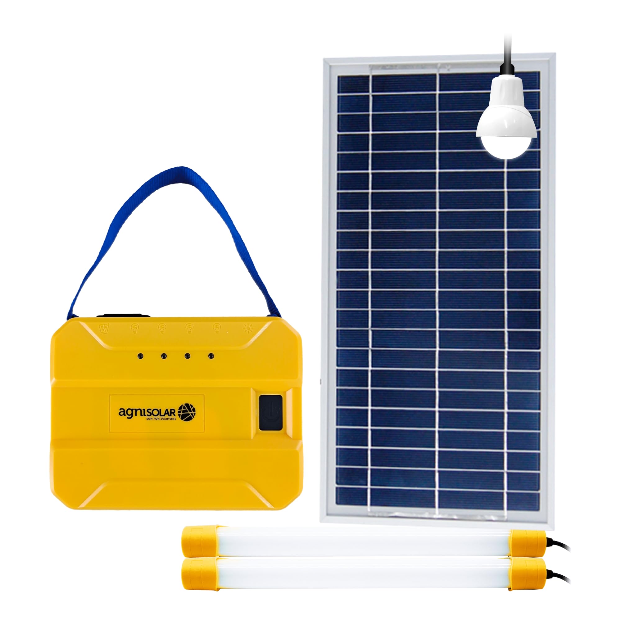 AgniSolar Home Lighting Kit 5: Efficient Solar Light for Home, Outdoor, Camping. Easy Installation-USB Charging-Waterproof 8W Panel-Portable-Durable-Energy-Saving-Bright-Affordable. Charges in a Day!-image-40