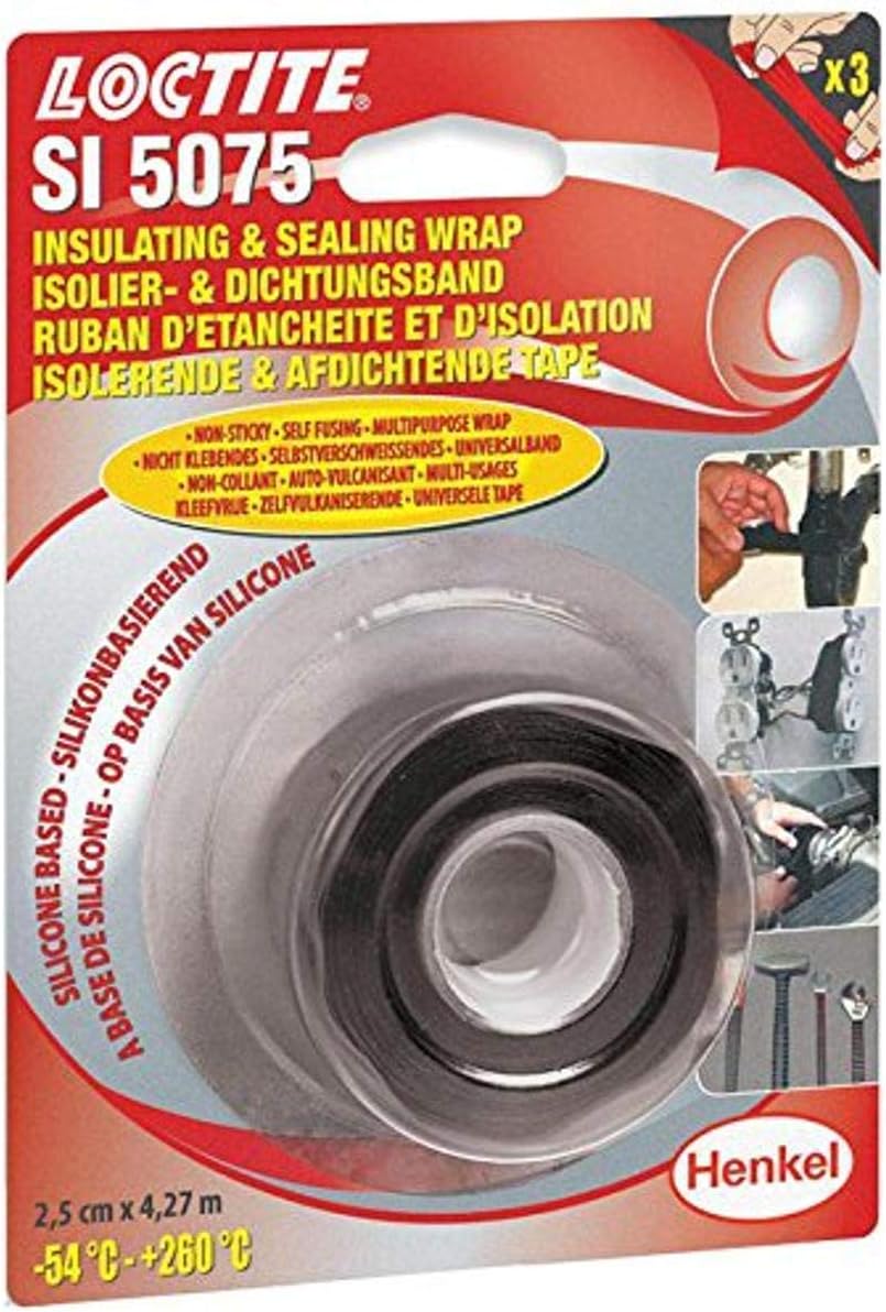Loctite 1808110 Isolating and Sealing Wrap, 4.27 m X 2.5 cm, Black