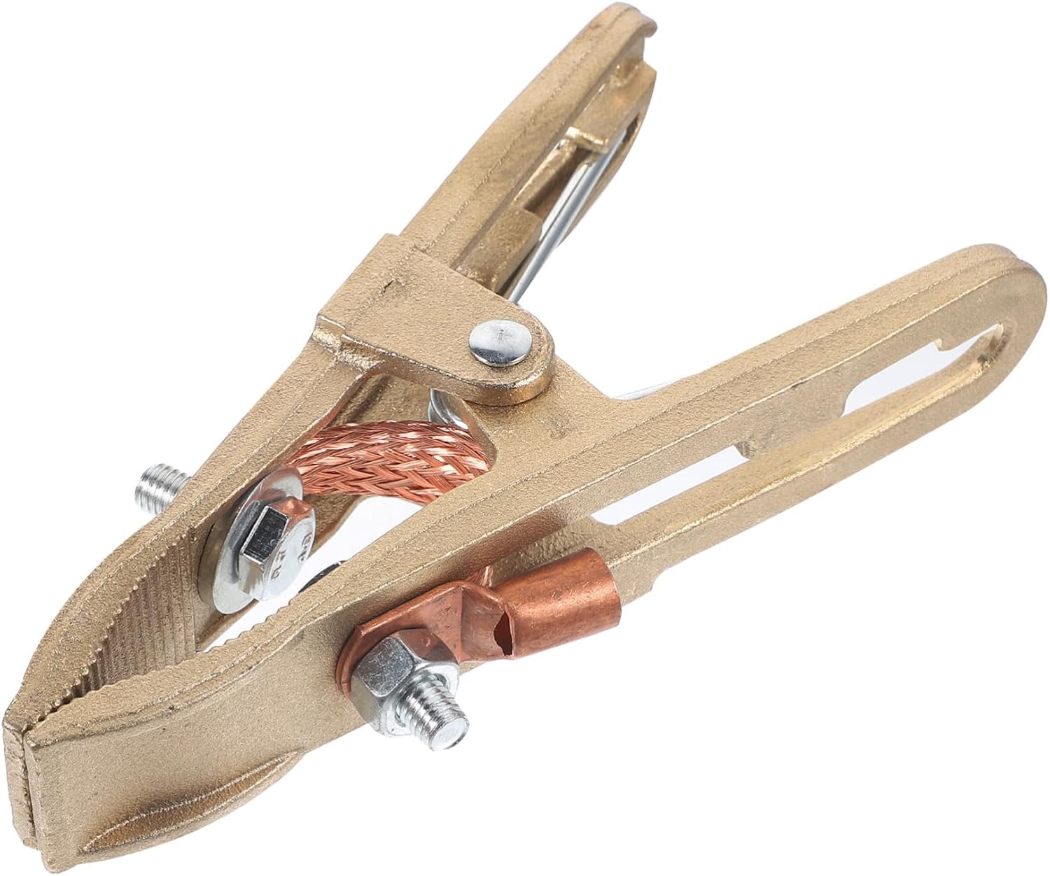 DOITOOL 500a Heavy Duty Welder Ground Clamp Pure Copper A-shape Grounding Clamp for Welding