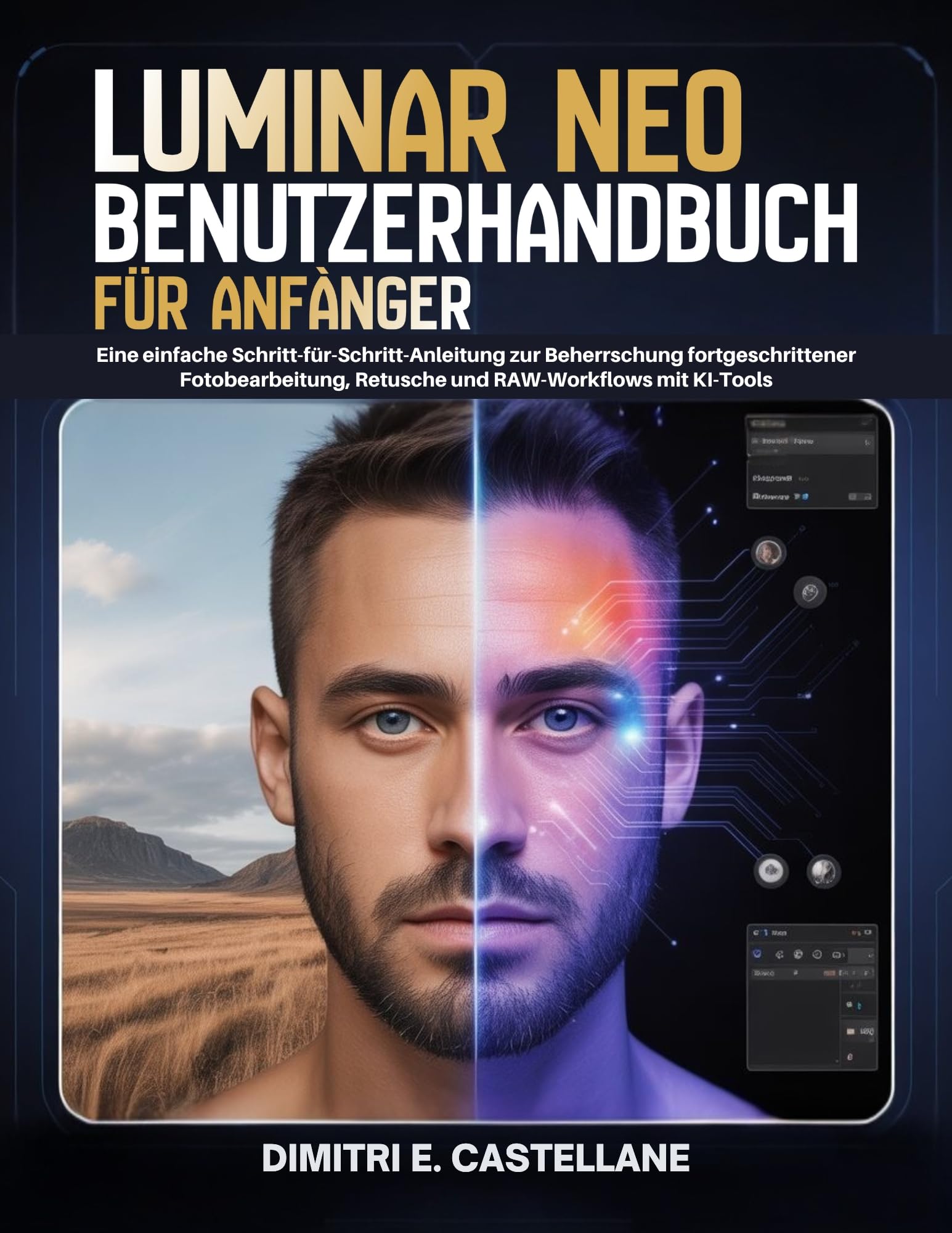 Livre Luminar Neo en allemand méthode pas à pas outils IA et retouche