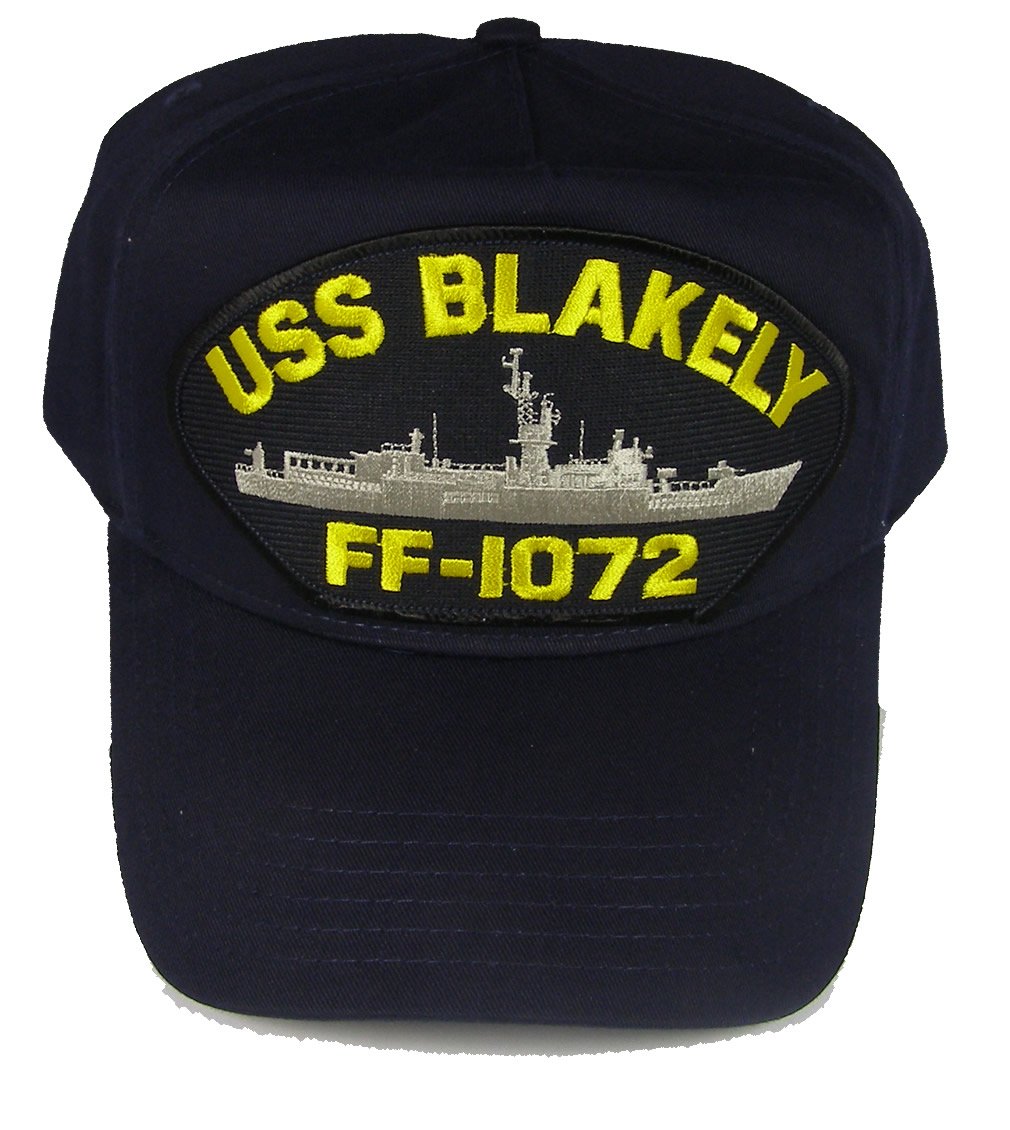 EC USS Blakely FF-1072 HAT - Navy Blue - Veteran Owned Business