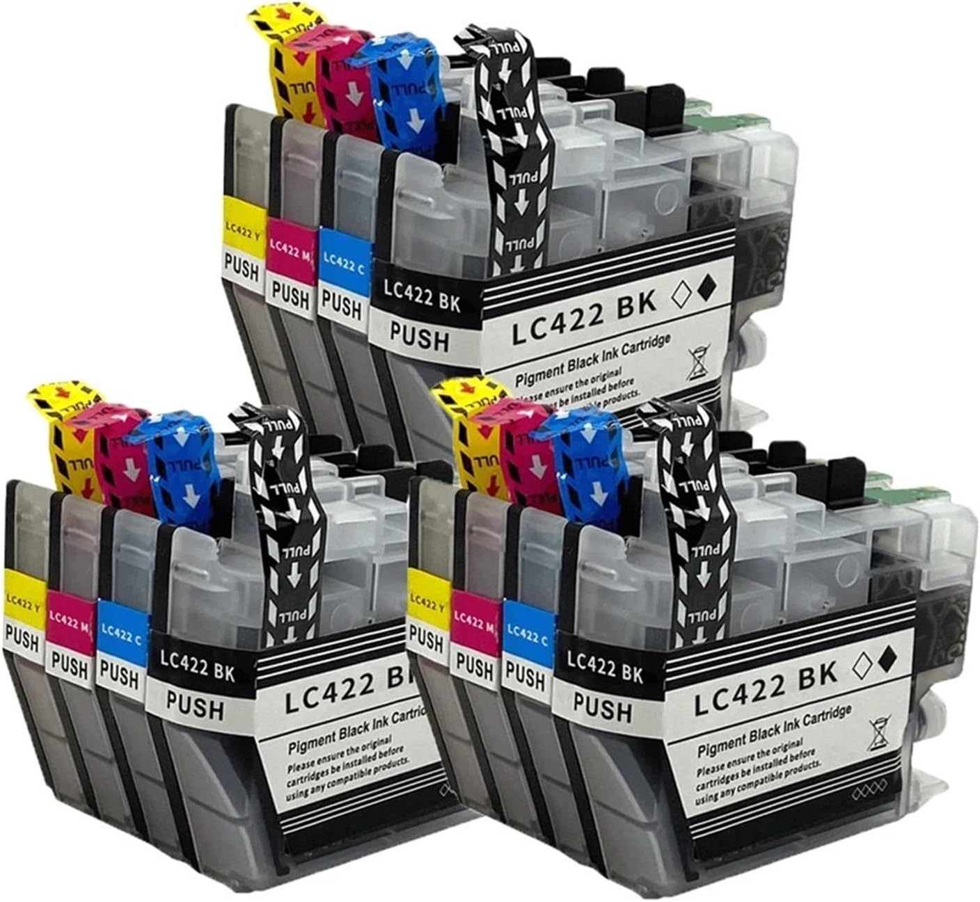Compatible with MFC-J5340DW J5345DW J5740DW J6540DW J6940DW Printer LC422 Ink(2set)