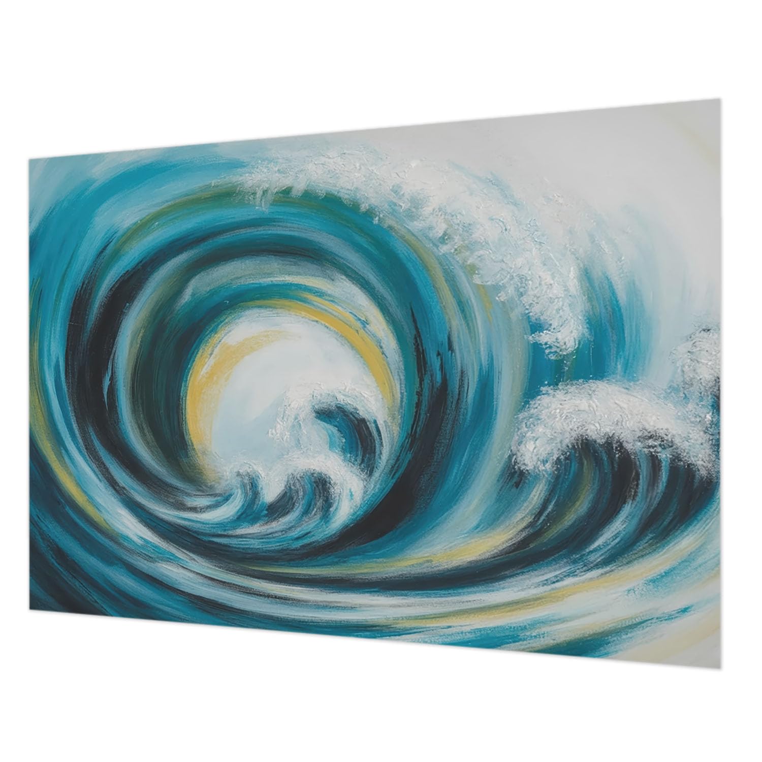 Papier peint intissé 208x146 cm décoration intérieure salon colle incluse motif vague