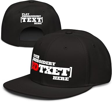 Custom Personalized Text Snapback Hat 