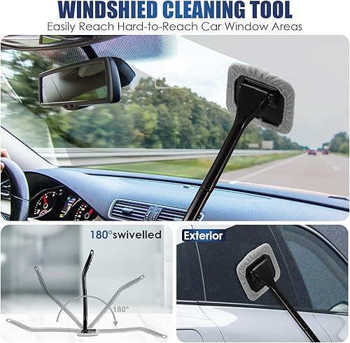 Miniatura 41 de Viewsun Kit de limpieza de automóvil de 20 piezas, kit de detalles para interiores de automóvil con aspiradora de mano de alta potencia, juego