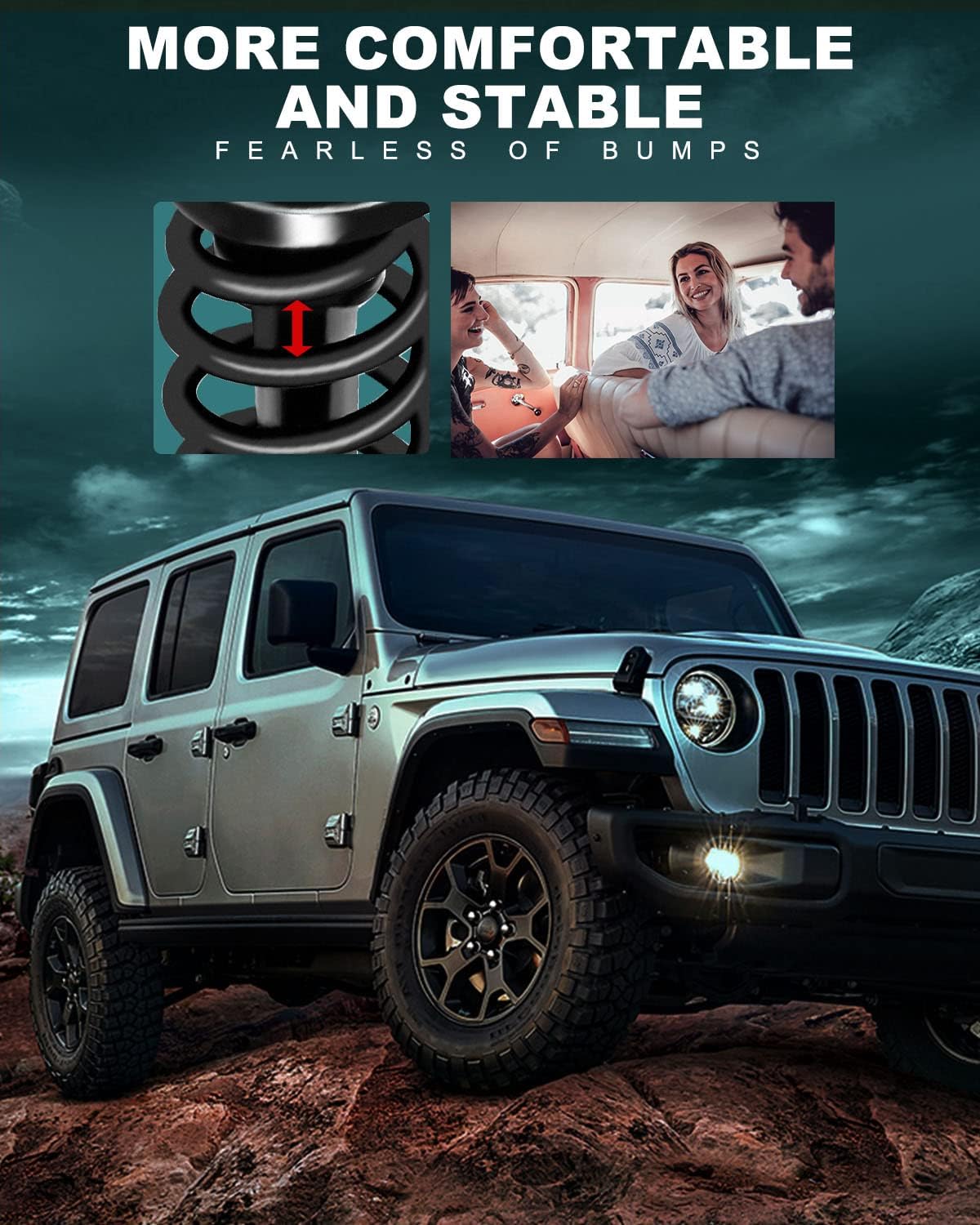 AUTOMUTO - All (4) Front & Rear Complete Strut & Spring Assembly for 2003-2011 for Honda Element-FWD 4WD Replace for 172135 172136 171101L 171101R