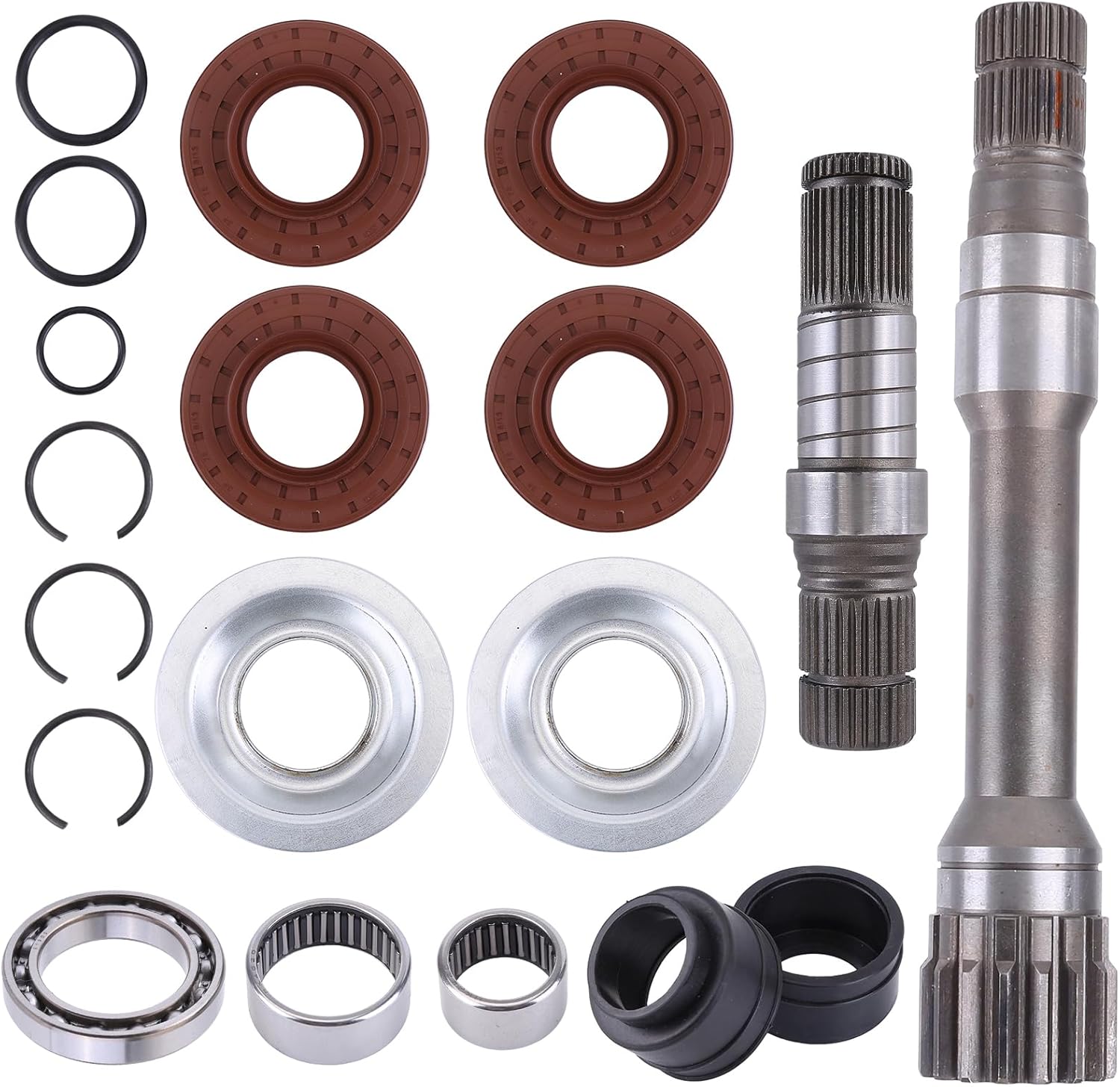 Front Right Axle Intermediate Shaft Inner Shaft Kit Compatible with Dodge Ram 1500 2012-2022 Replacement 68146594AB 68146594AA 68257420AF 68257421AF 68257422AF 722N695BKA