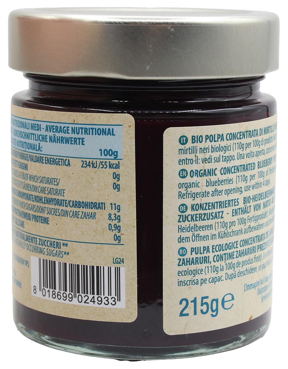 COMPOSTA 100% MIRTILLI NERI senza zuccheri aggiunti**