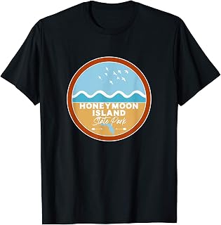 I Love Honeymoon Island State Park Florida FL Wave T-Shirt