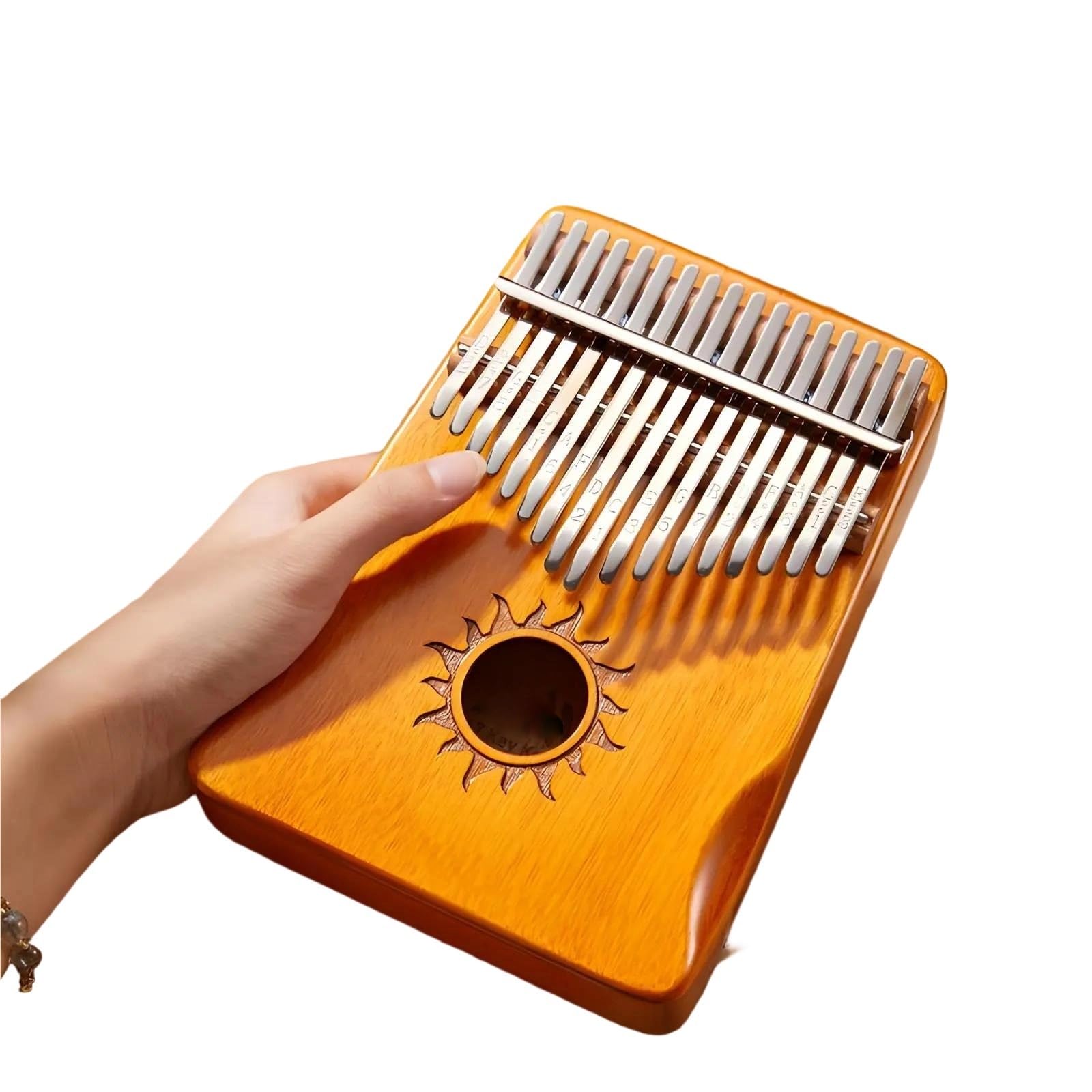 Początkująca Kalimba Zestaw Do Gry Na Fortepianie Kalimba Z 17 Klawiszami I Młotkami Strojenia Oraz Solidną Drewnianą Obudową Ułatwiającą Grę