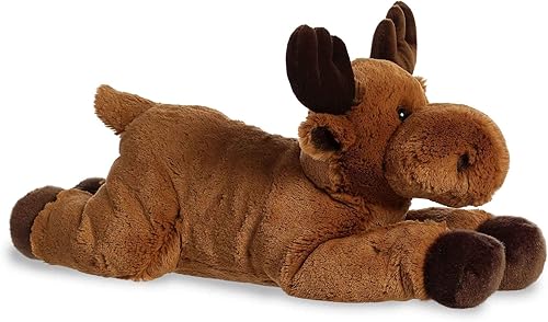 Miniatura 1 de Aurora Adorable animal de peluche Grand Flopsie Maxamoose, facilidad lúdica, compañeros atemporales, color marrón, 16.5 pulgadas