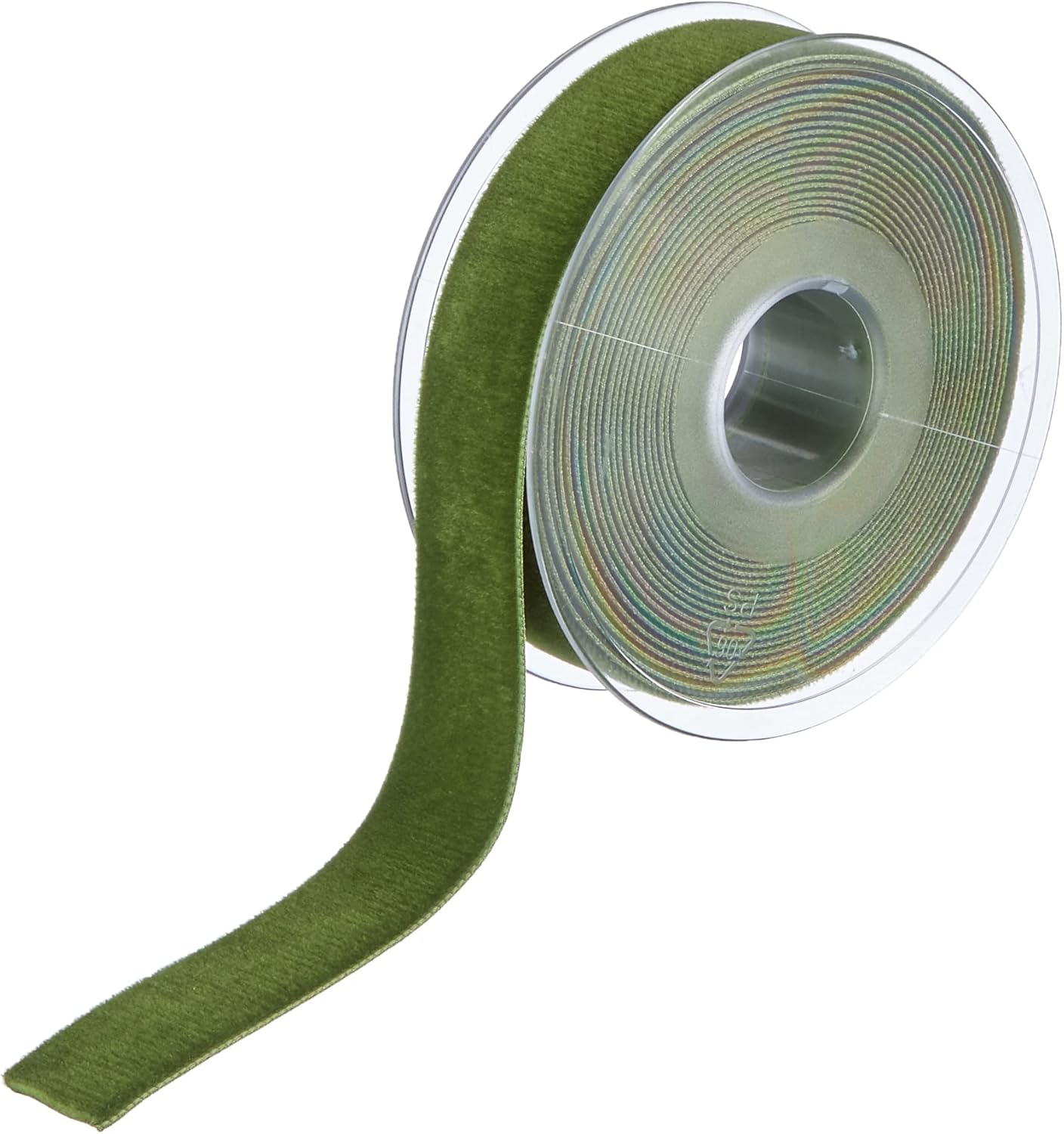 Berisfords Velvet Ribbon, Moss, 5 m, Width 22 mm
