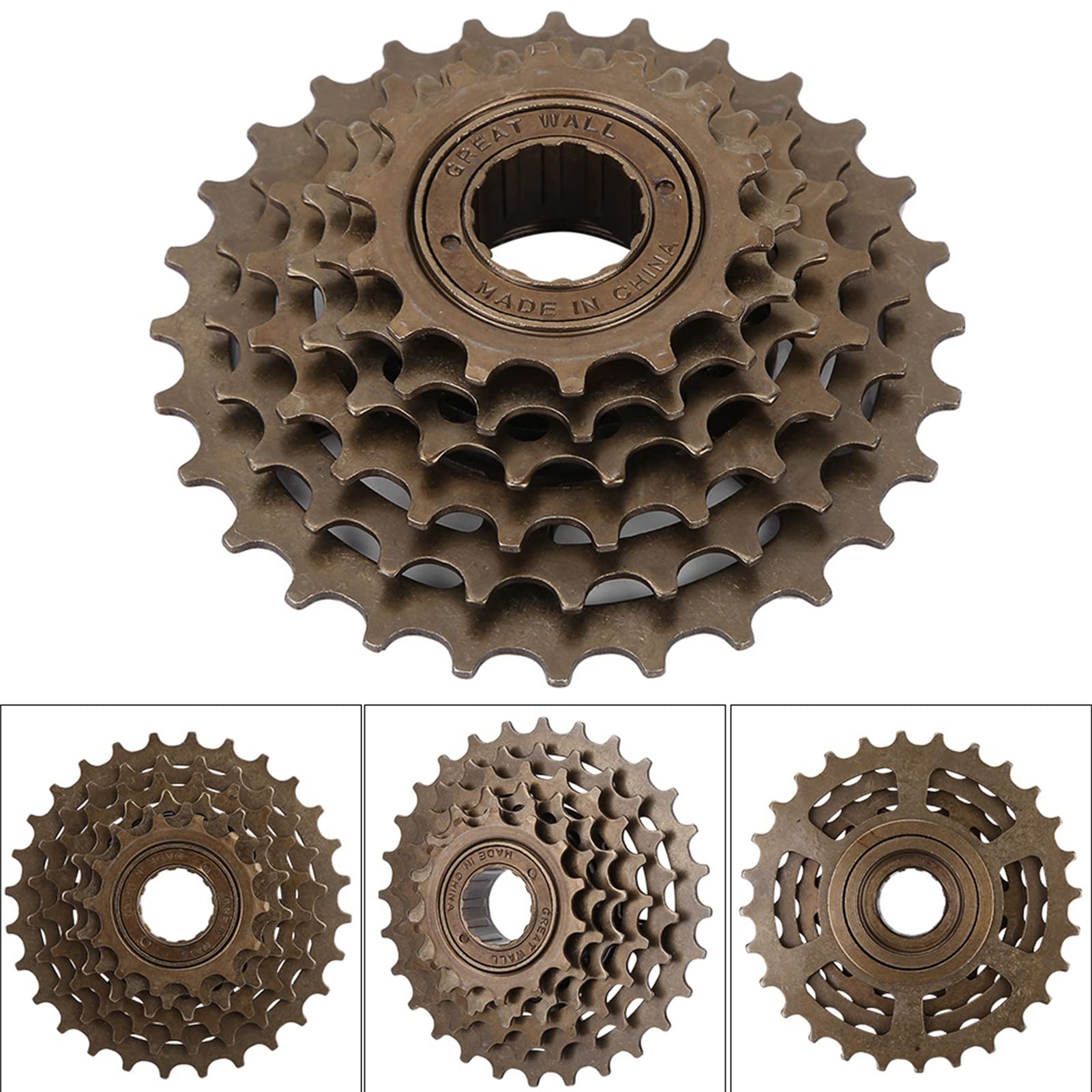 Cassetta a Ruota Libera per Mountain Bike, 6 Velocità, 14-28T, per Bici da Corsa