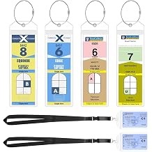 NTONPOWER Cruise Luggage Tags with Zip Seal and Steel Loops Premium Clear Thicken Luggage Tags Waterproof Fit for Royal Caribbean & Celebrity Cruise,Cruise Essentials in 2024-2025