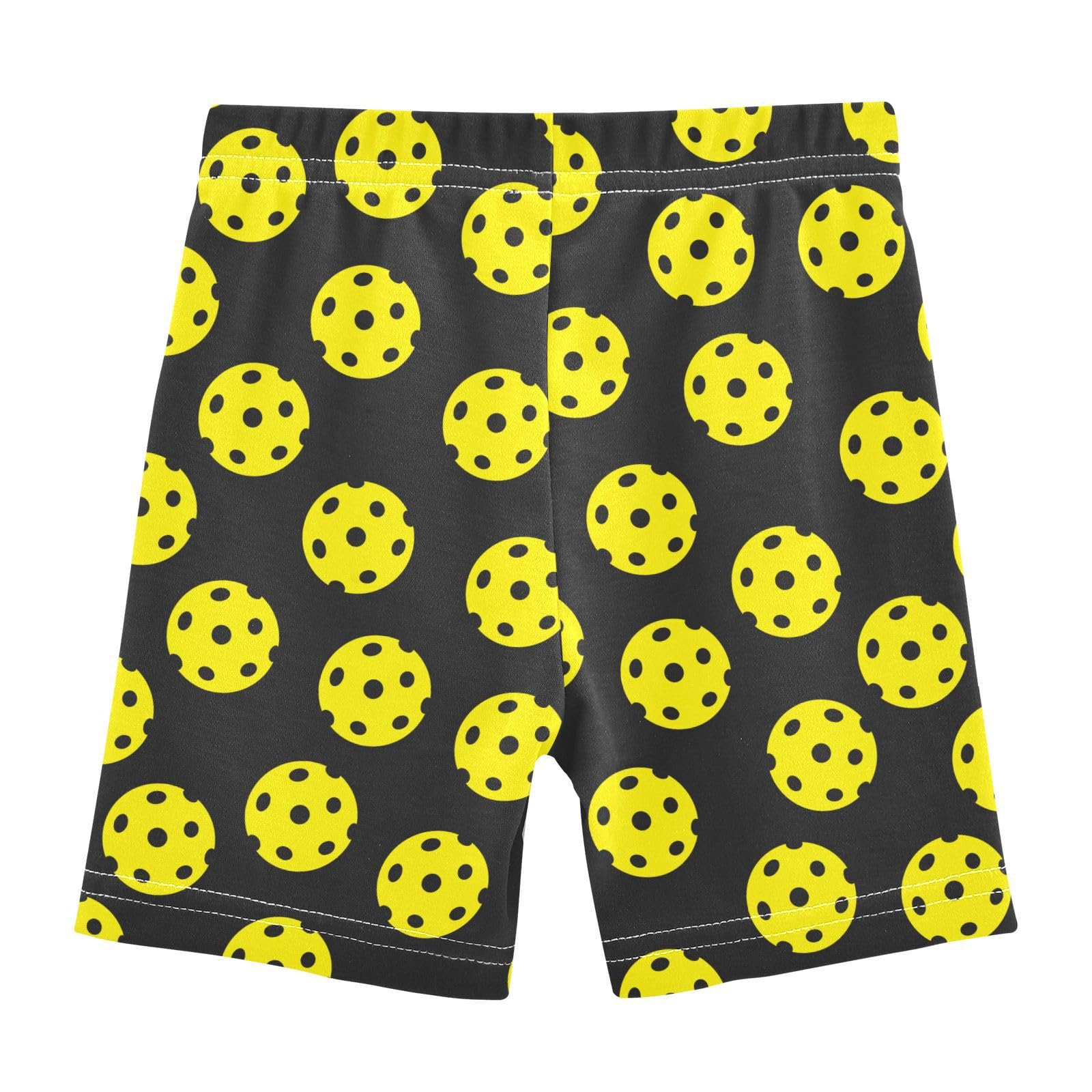 JHKKU Girls Pickleball Balls Shorts Cotton Cartwheel Bike Kids Biker Under Dress Dance Short Girl Clothes 5T