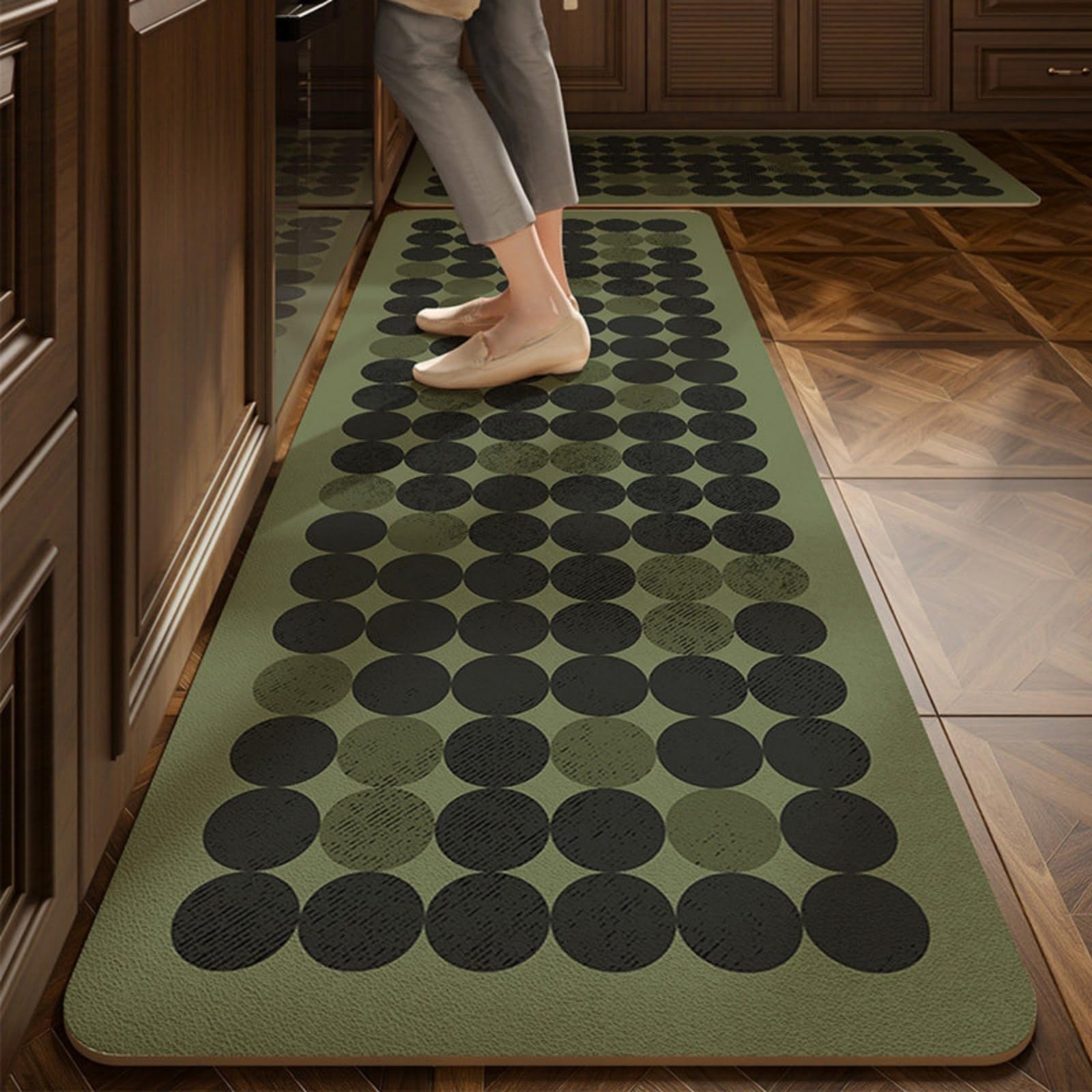 Tapis cuisine confortable anti-fatigue 40x60 en cuir imperméable